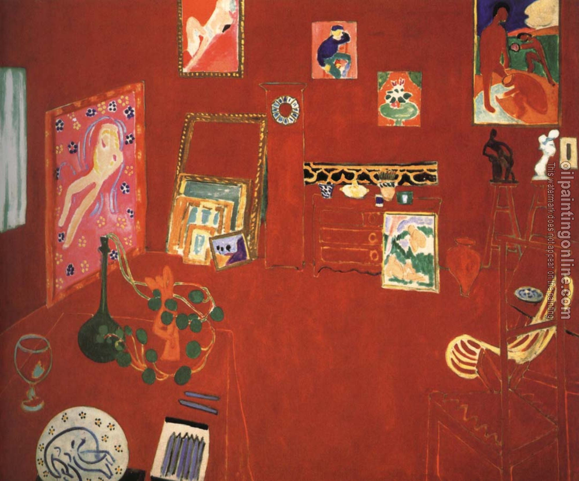 Matisse, Henri Emile Benoit - the red studio